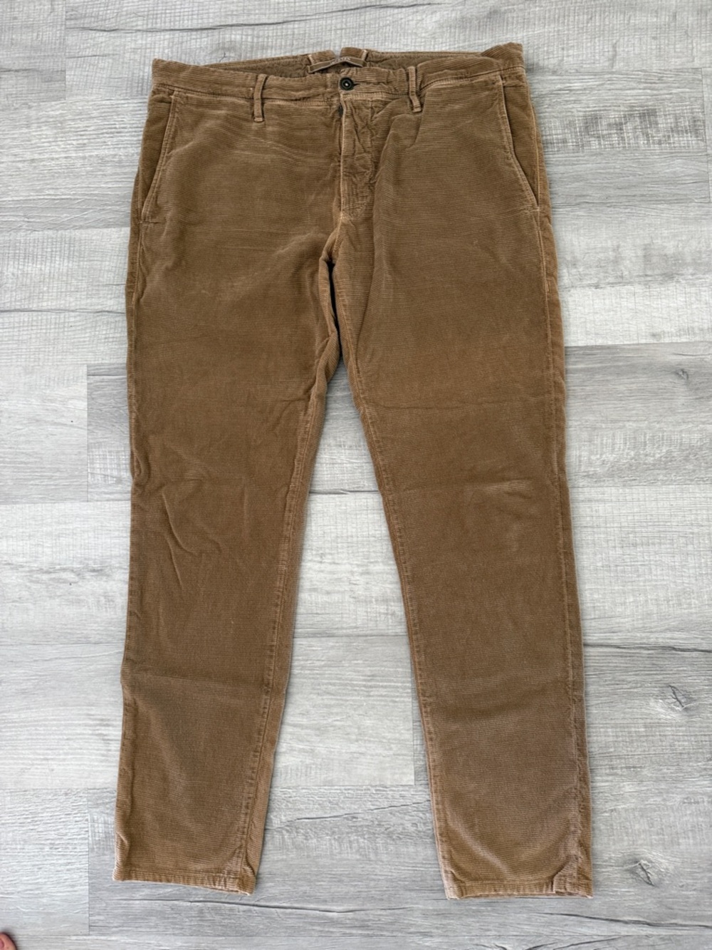 Incotex Men's Corduroy Trousers in Light Brown